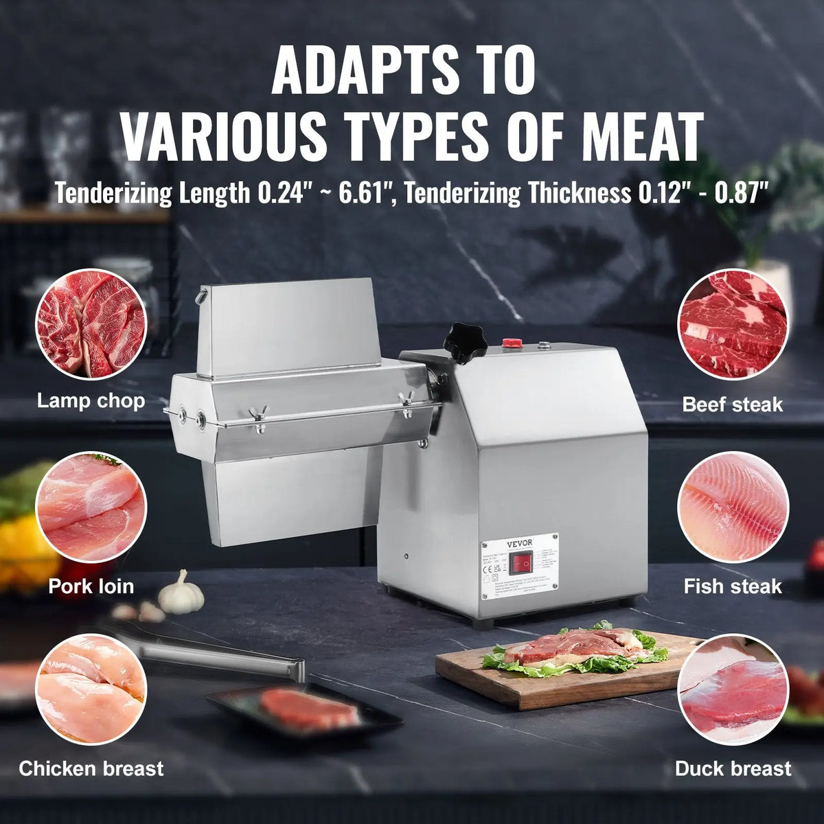 Electric Meat Tenderizer 750w Stainless Steel Machine