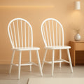 Camden 18 Inch Farmhouse Black Spindle Back Dining Chairs Pair
