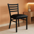 Hercules Series Ladder Back Restaurant Chairs Black