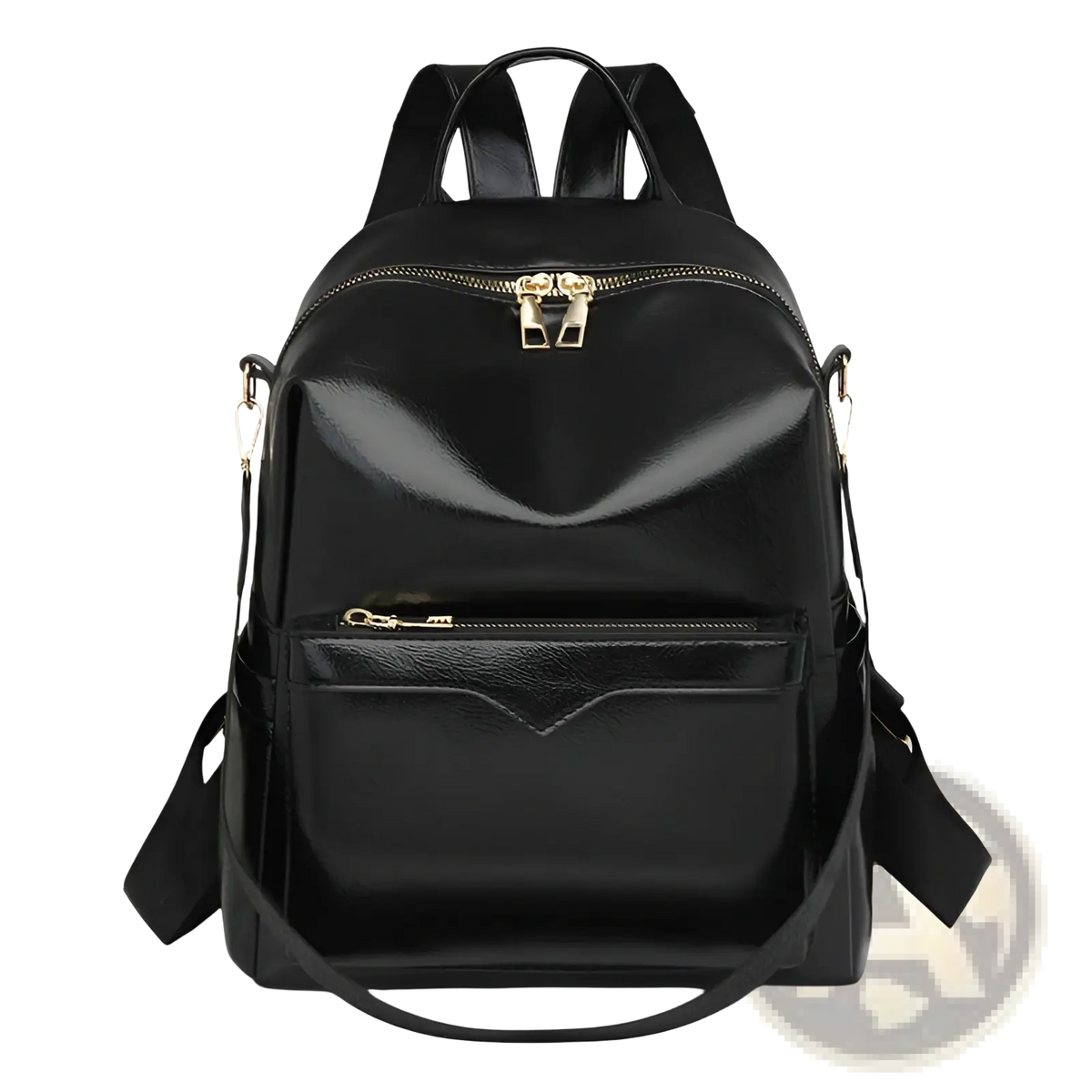 Faux Leather Women's Large Capacity Commuter Backpack