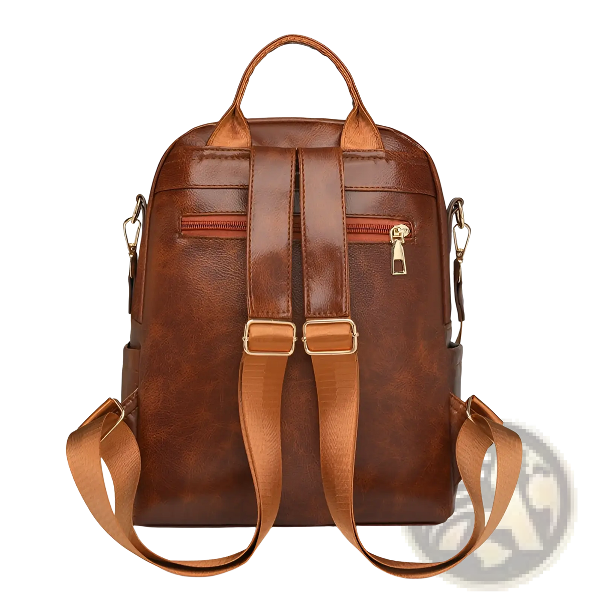 Faux Leather Women's Large Capacity Commuter Backpack