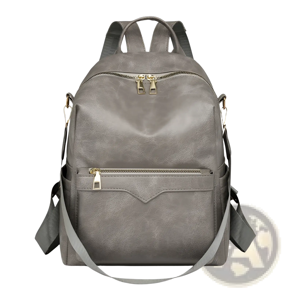 Faux Leather Women's Large Capacity Commuter Backpack
