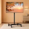 Adjustable Rolling TV Cart For 13 To 50 Inch TVs Tilt