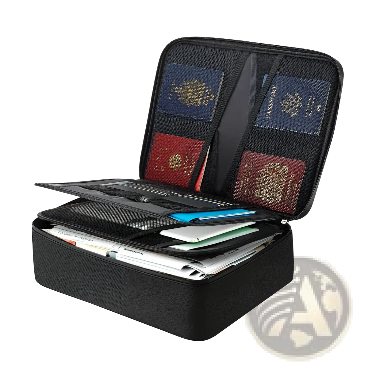 Fireproof Document Box with Lock and Handle 1832f