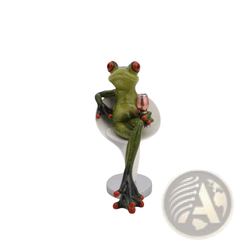 Frog Resin Figurine Whimsical Home Decor Statues