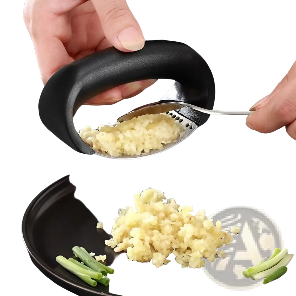 Garlic Press Stainless Steel Ergonomic Manual Mincer Tool