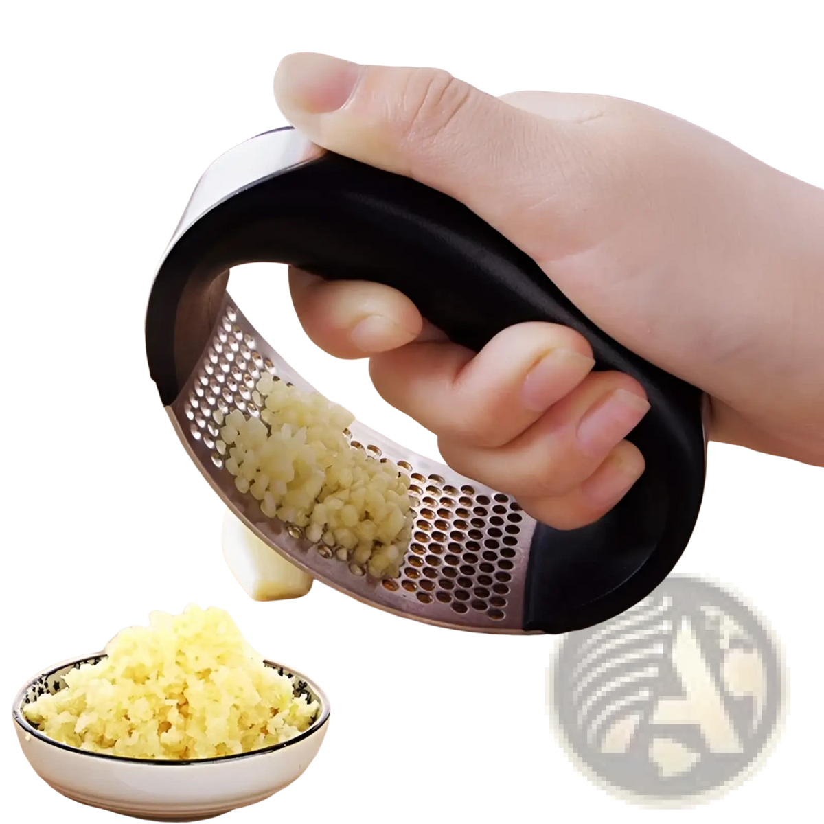 Garlic Press Stainless Steel Ergonomic Manual Mincer Tool