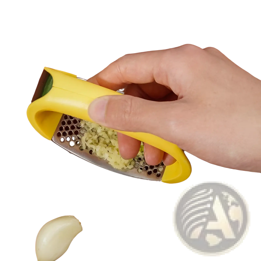 Garlic Press Stainless Steel Ergonomic Manual Mincer Tool