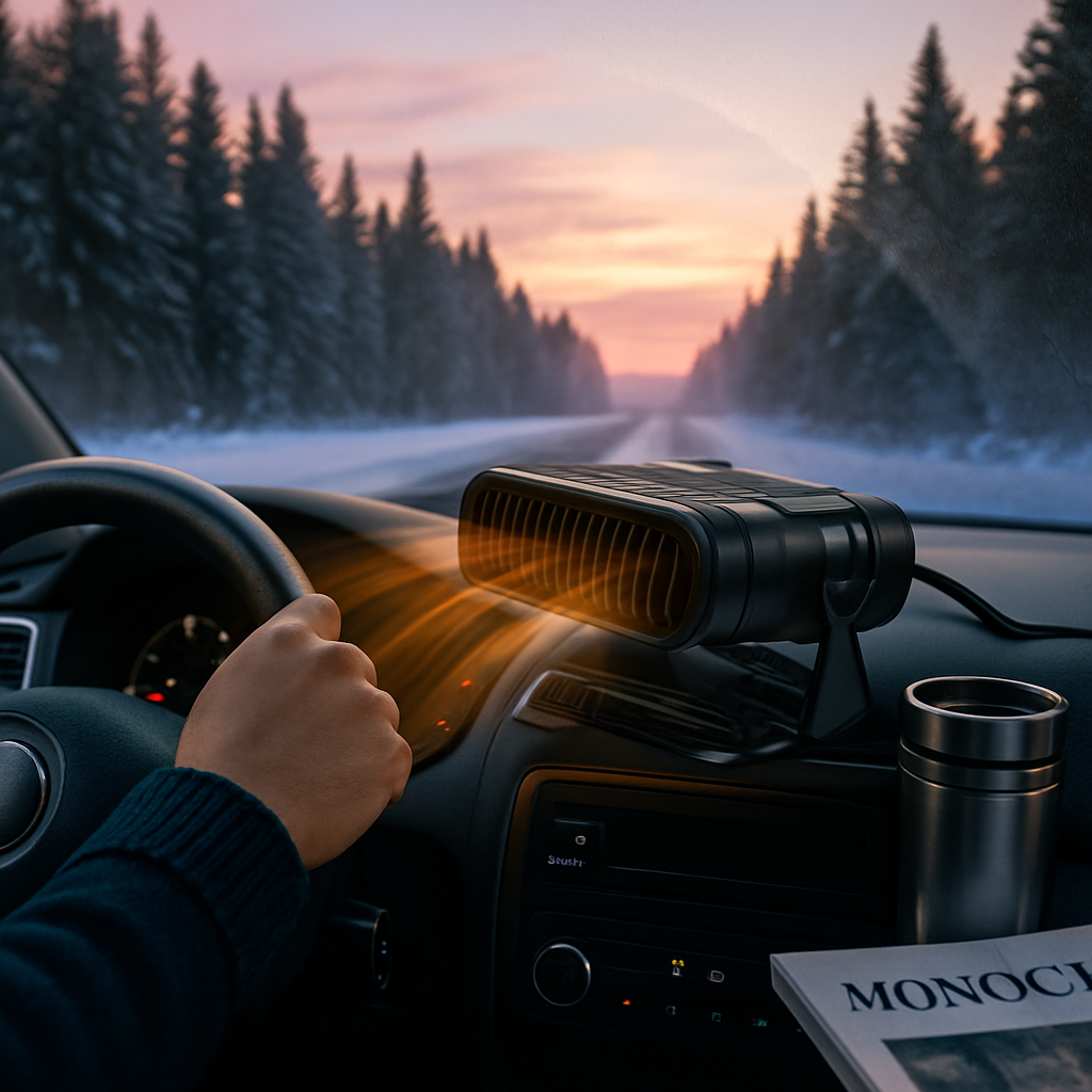 Portable Car Heater with Defroster and Windshield