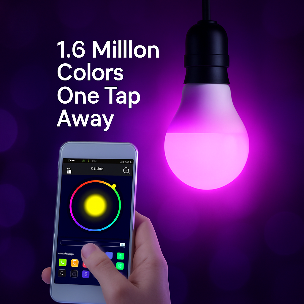 1.6 Million Color Smart Wireless LED Bulb Light