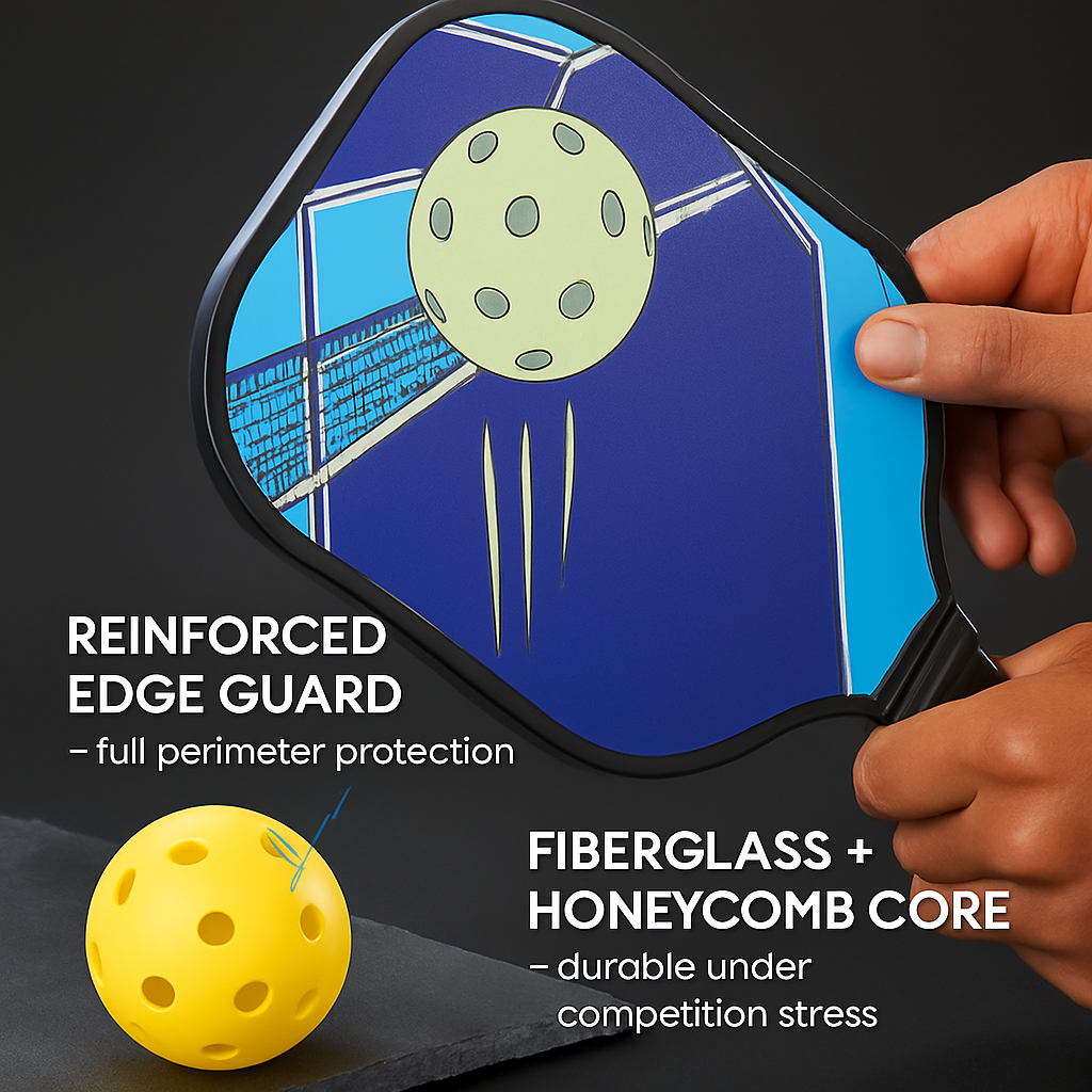 Pickleball Set with Paddles, Balls & Carry Bag
