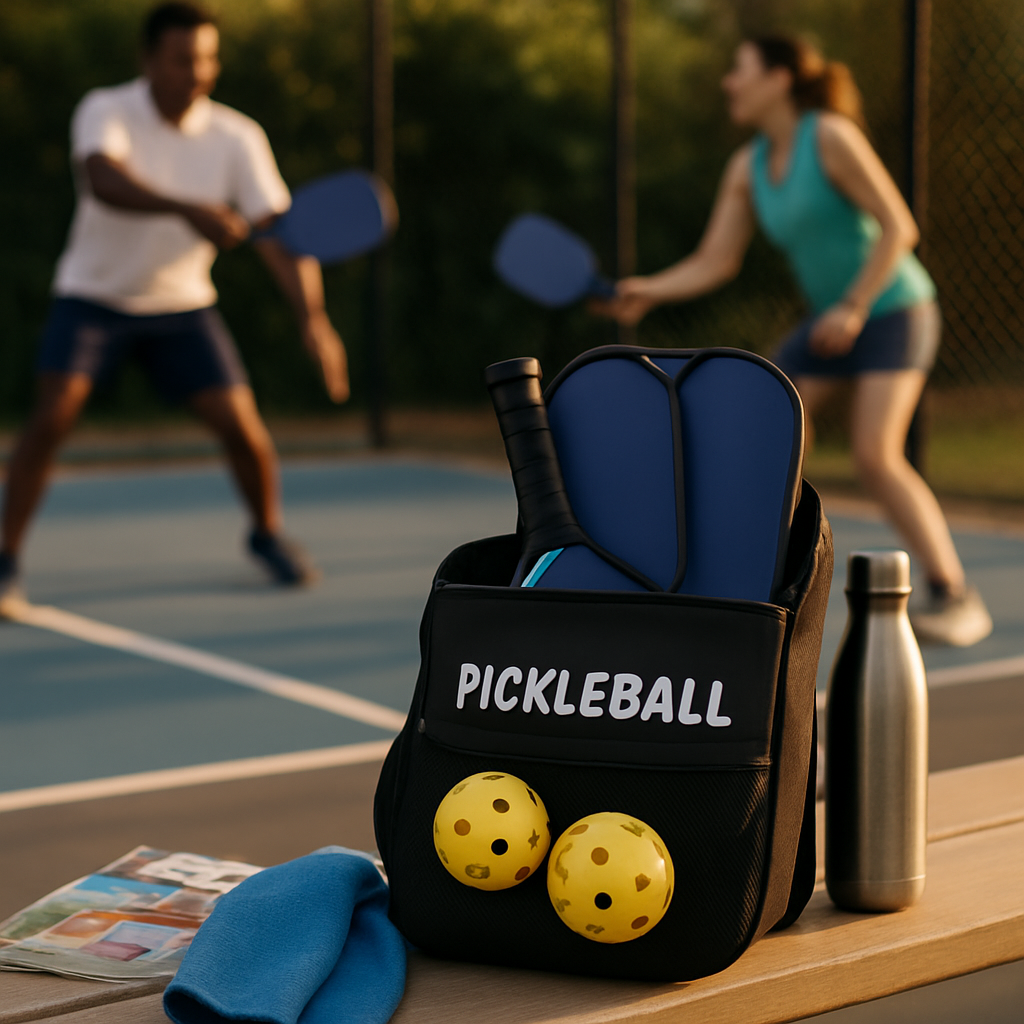 Pickleball Set with Paddles, Balls & Carry Bag