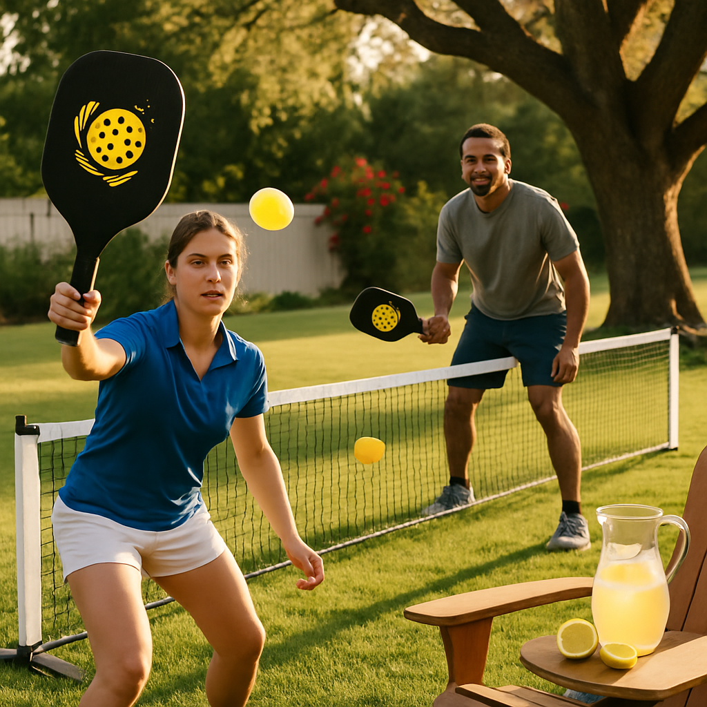 Portable Pickleball Net Set for Home Courts and Play