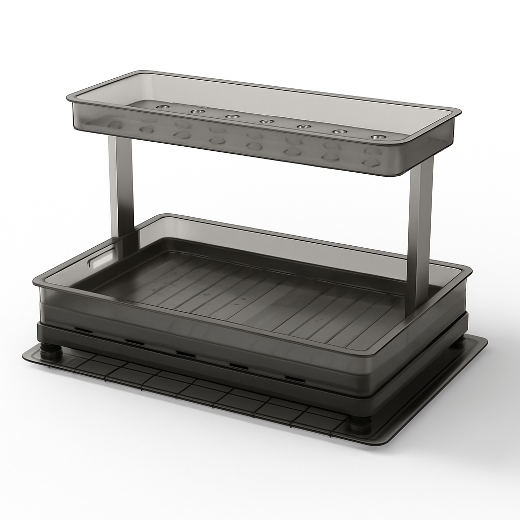 Two-Tier Pull-Out Under-Sink Organizer for Cabinet