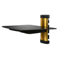 Floating Wall Mounted Strengthened Tempered Glass Shelf for DVD Cable Boxes
