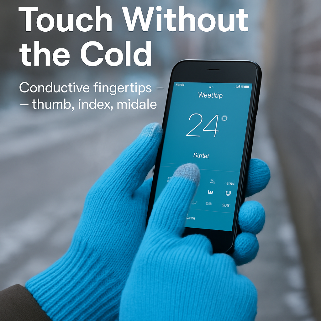 Unisex Winter Knit Gloves Touchscreen Outdoor Windproof Cycling Skiing Warm Gloves