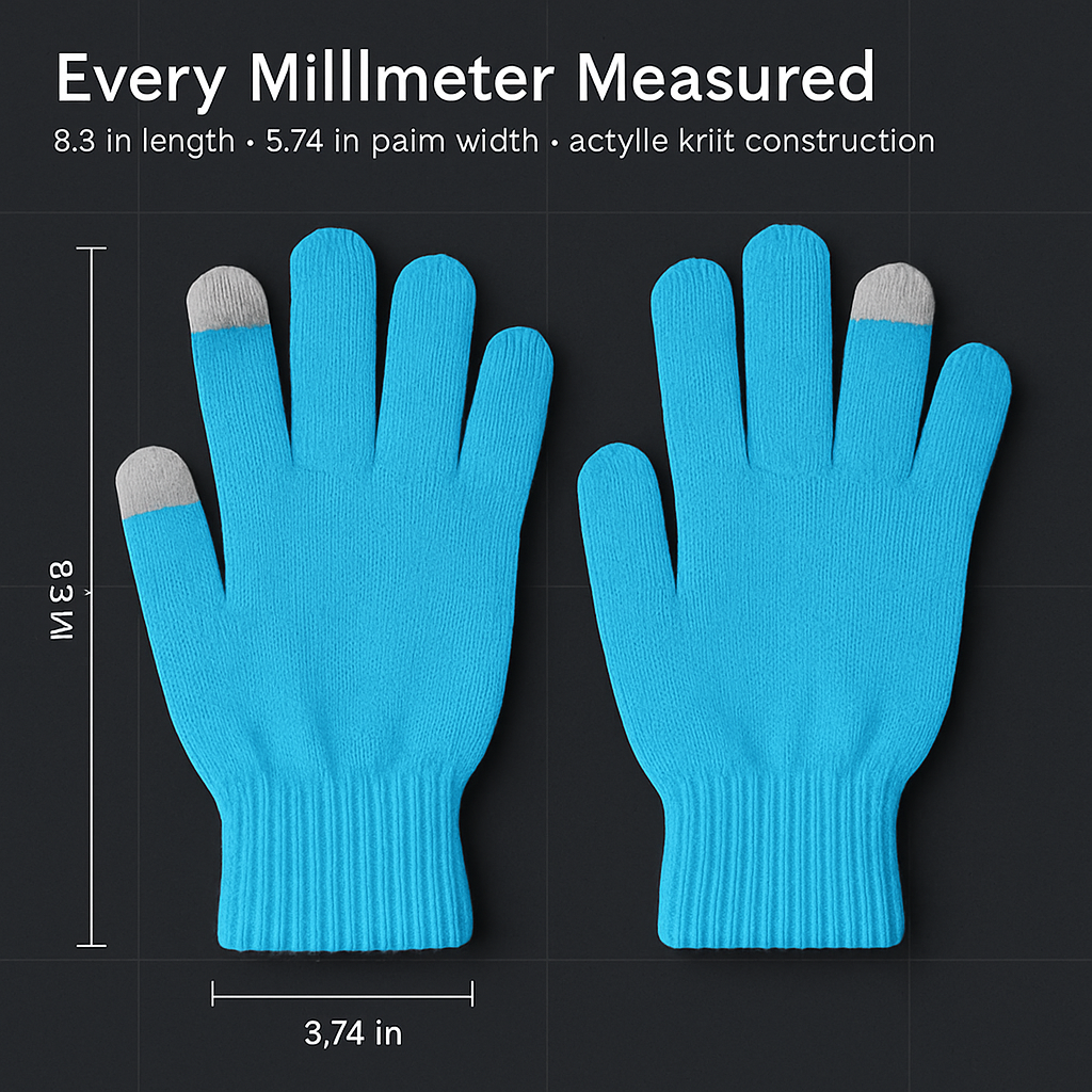 Unisex Winter Knit Gloves Touchscreen Outdoor Windproof Cycling Skiing Warm Gloves