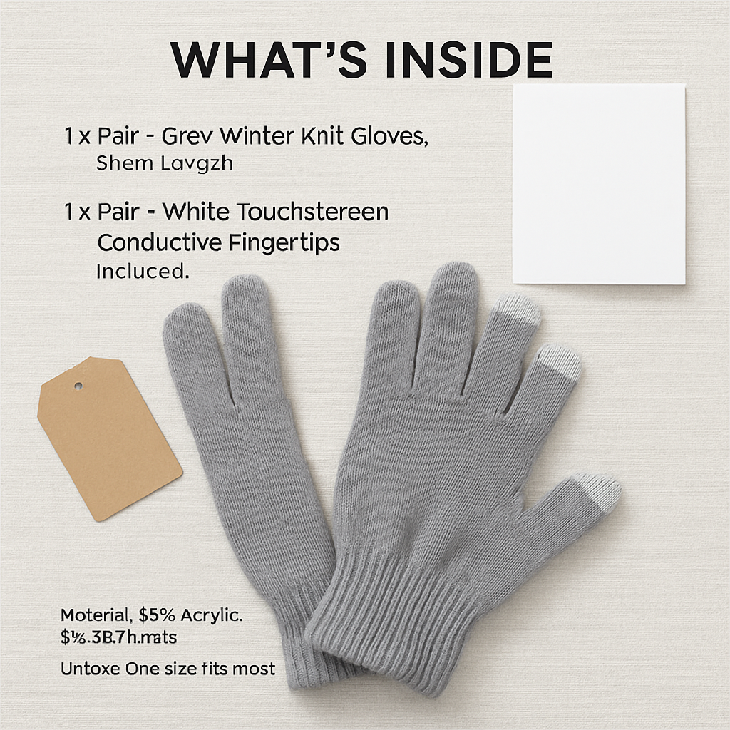 Unisex Winter Knit Gloves Touchscreen Outdoor Windproof Cycling Skiing Warm Gloves