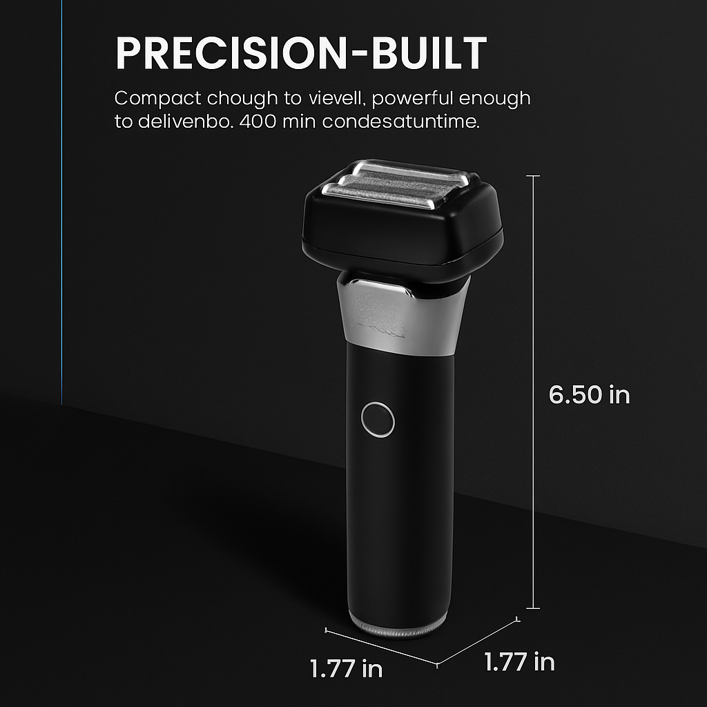 Electric Foil Face Shaver with 5 Precision Blades