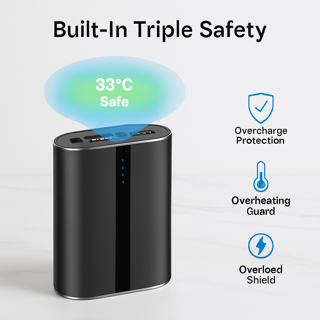 12000mAh Portable Charger with Dual USB Ports 3.1A Output Power Bank Ultra-Compact External Battery Pack Fast Charging for IOS Phone Samsung Xiaomi ZT