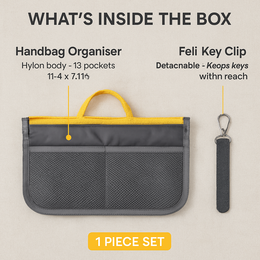 Handbag Organizer for Travel - Spacious Pockets