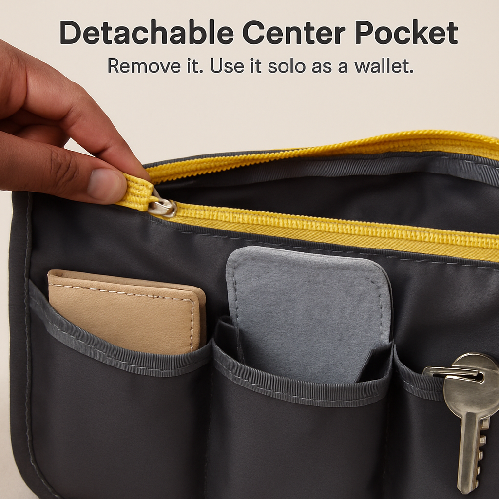 Handbag Organizer for Travel - Spacious Pockets