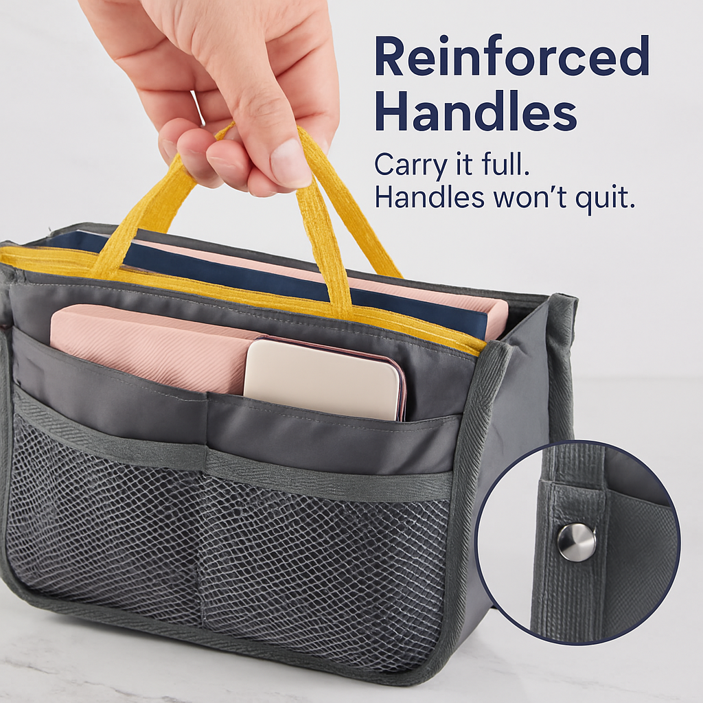 Handbag Organizer for Travel - Spacious Pockets