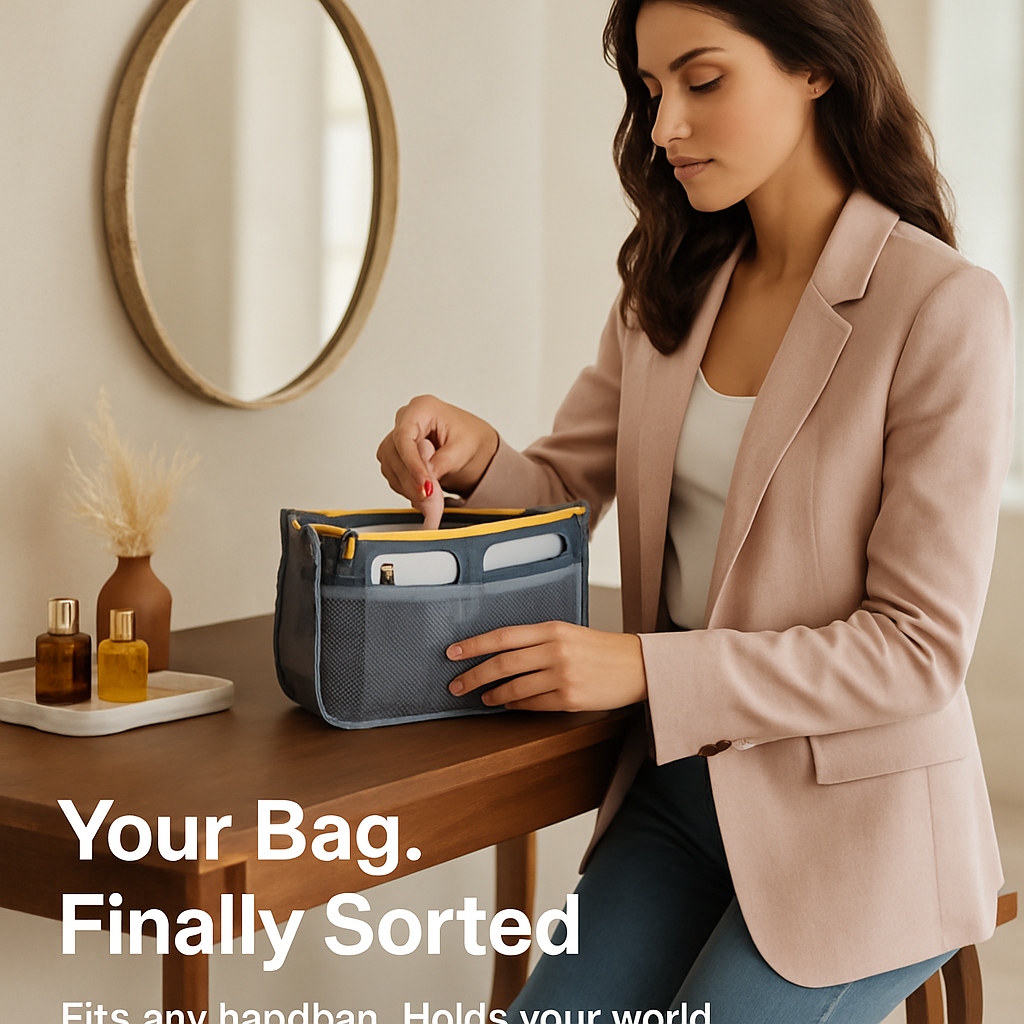 Handbag Organizer for Travel - Spacious Pockets
