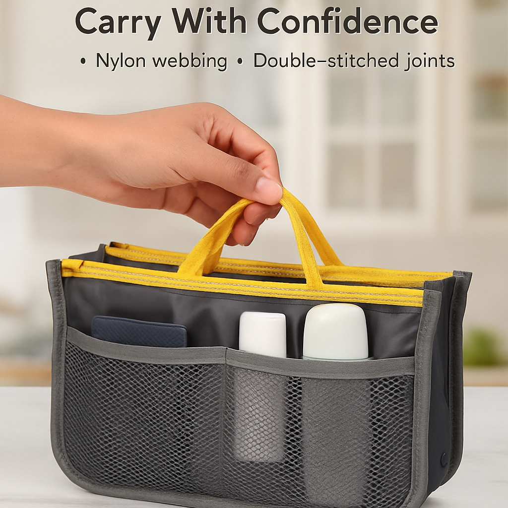 Handbag Organizer for Travel - Spacious Pockets