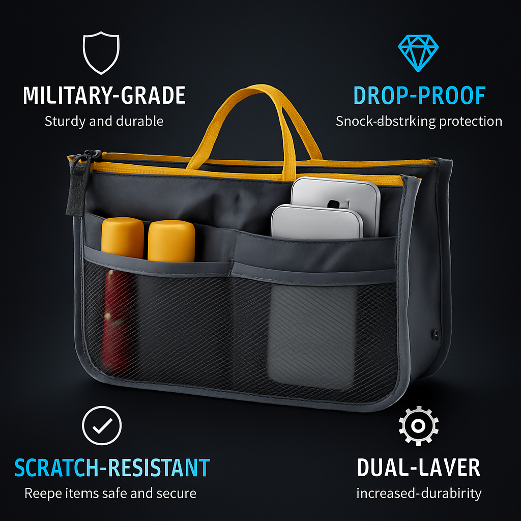 Handbag Organizer for Travel - Spacious Pockets