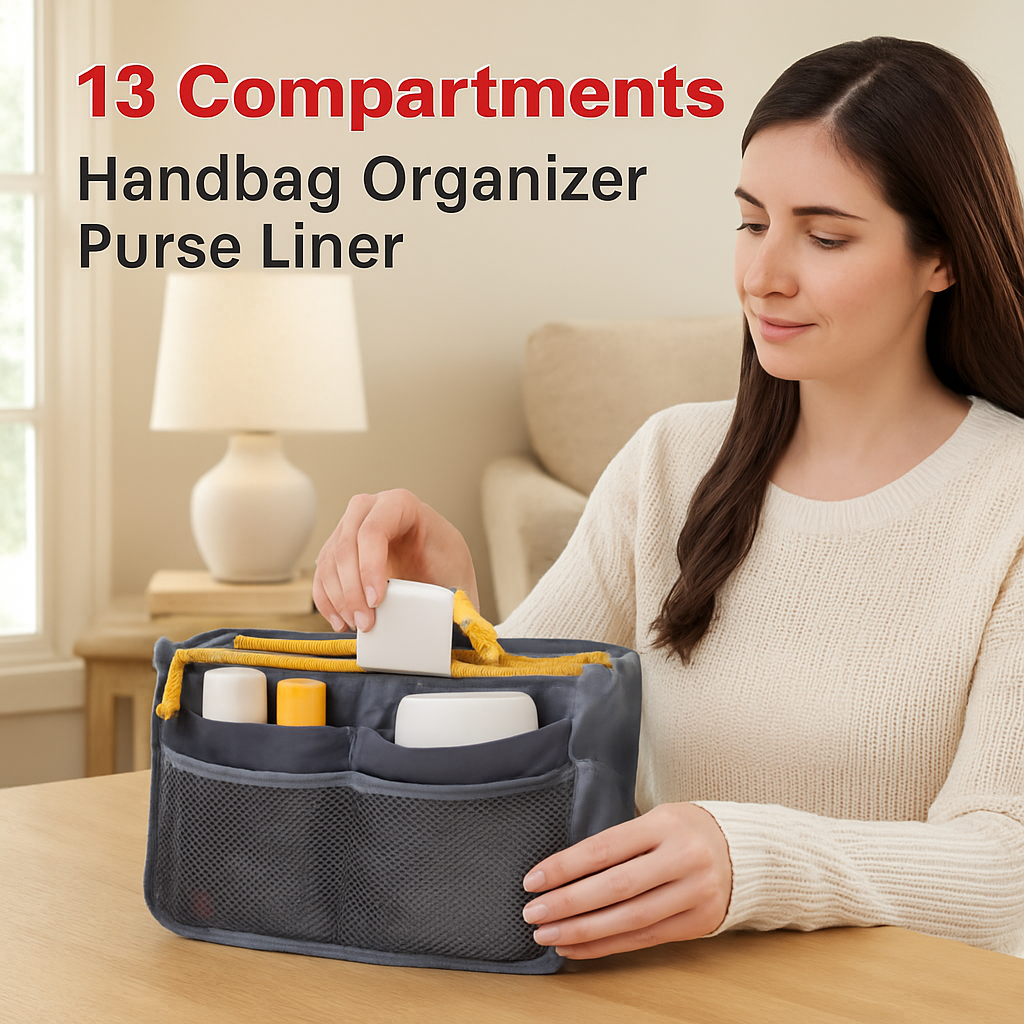 Handbag Organizer for Travel - Spacious Pockets