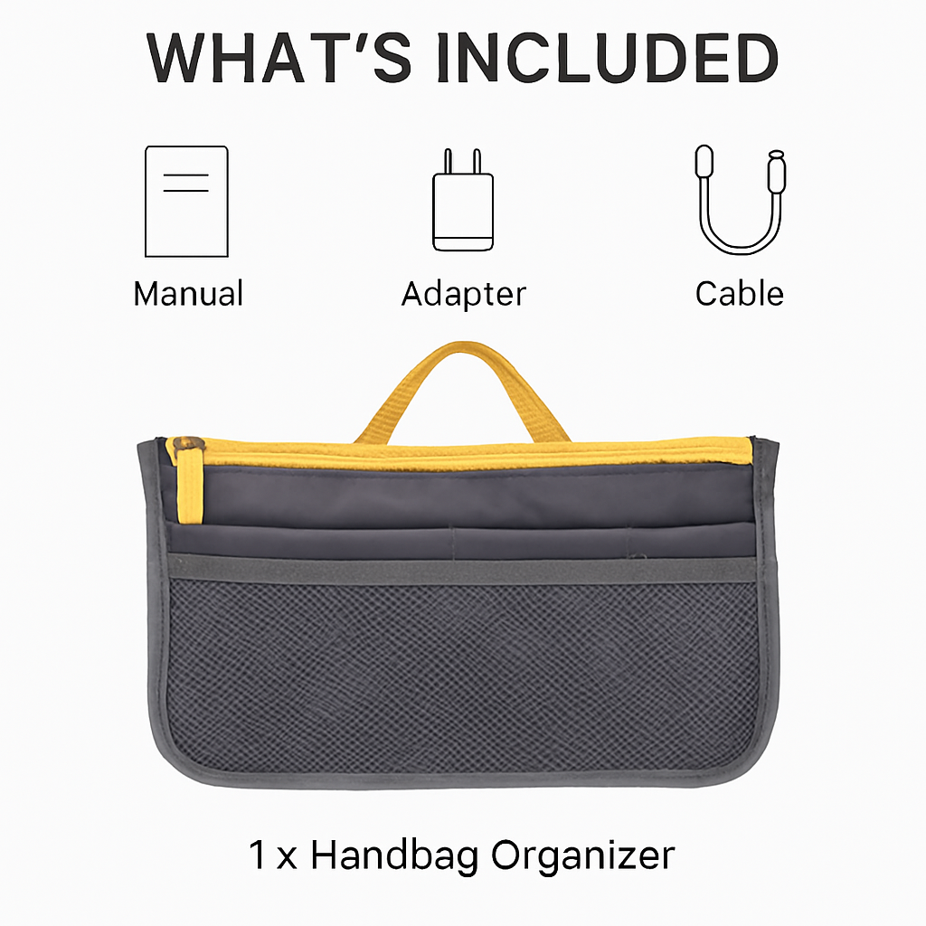 Handbag Organizer for Travel - Spacious Pockets