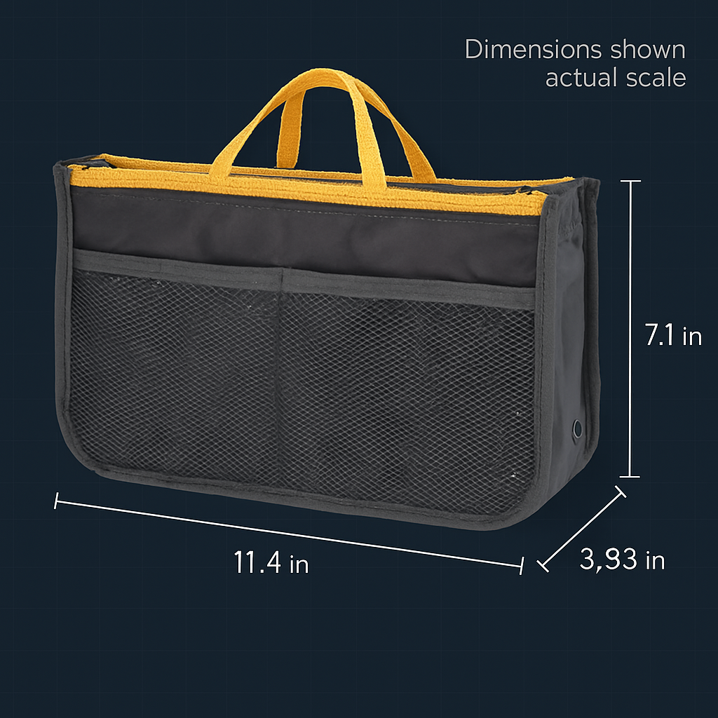 Handbag Organizer for Travel - Spacious Pockets