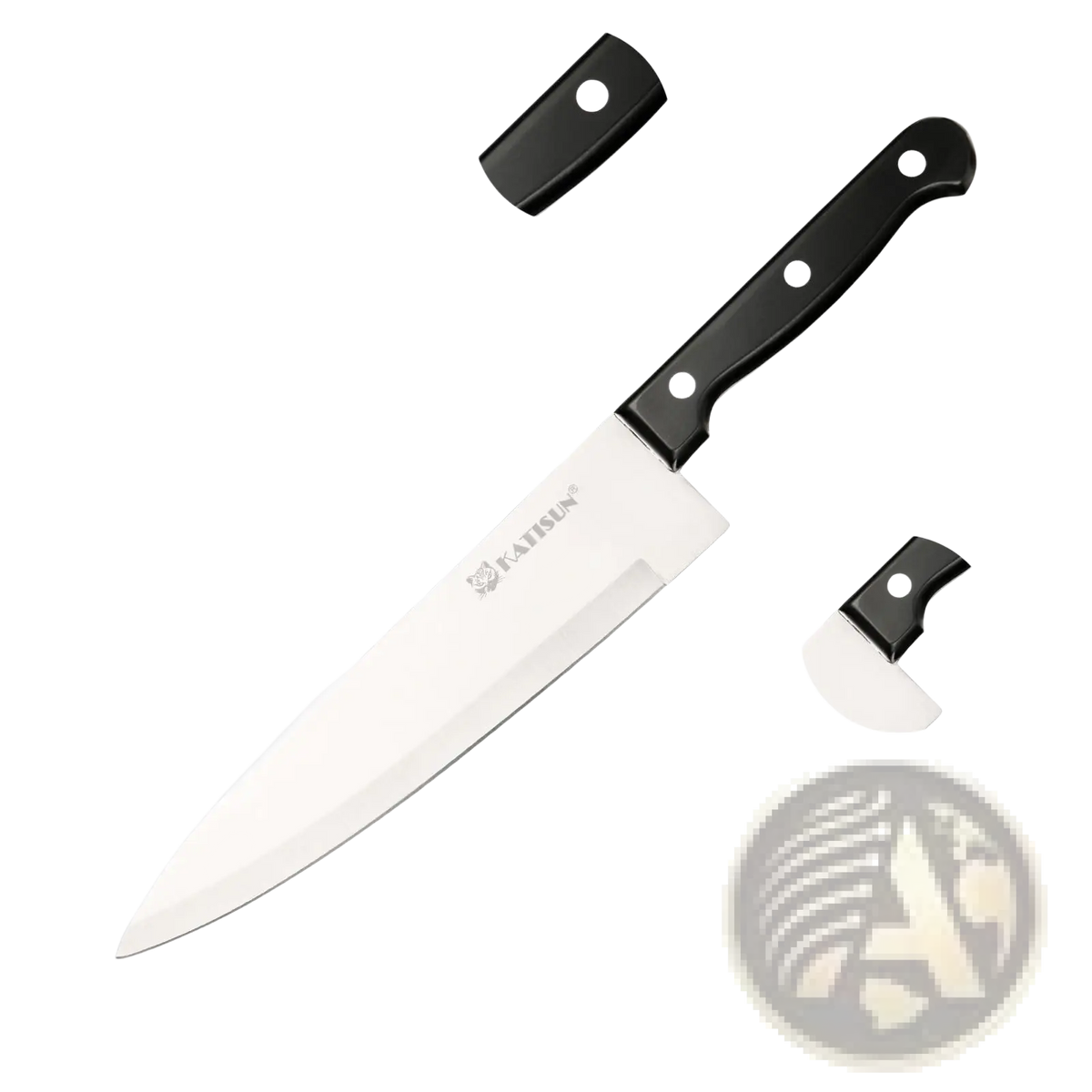 German Steel Knife Set 19 Piece with Sharpener Block