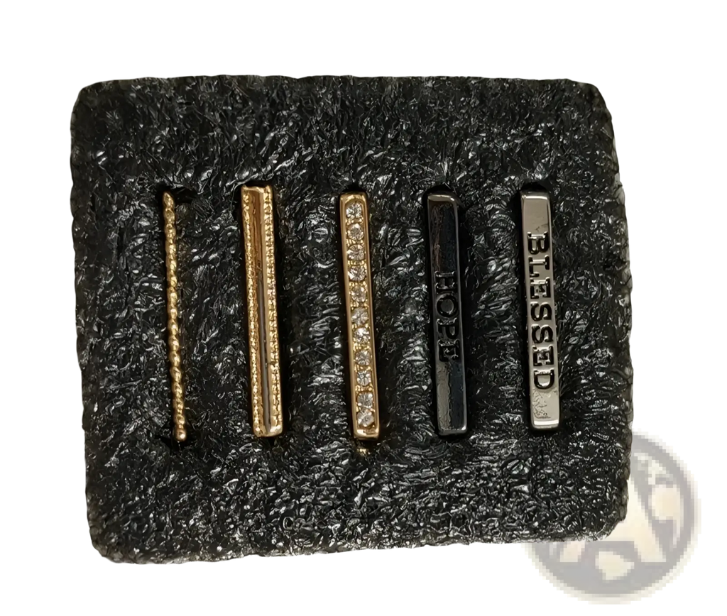 Gold Embellished Silicone Strap Decorative Ring Set