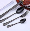 Luxury Gold-plated Stainless Steel Steak Cutlery Set