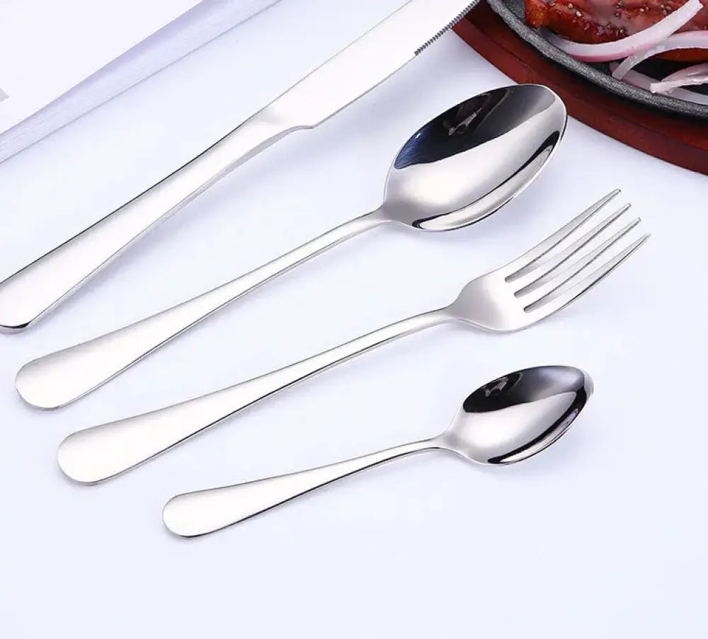 Luxury Gold-plated Stainless Steel Steak Cutlery Set