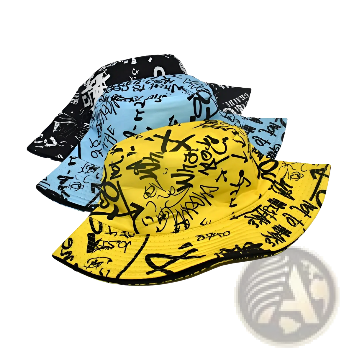 Graffiti Bucket Hat Sunscreen Breathable Travel Cap