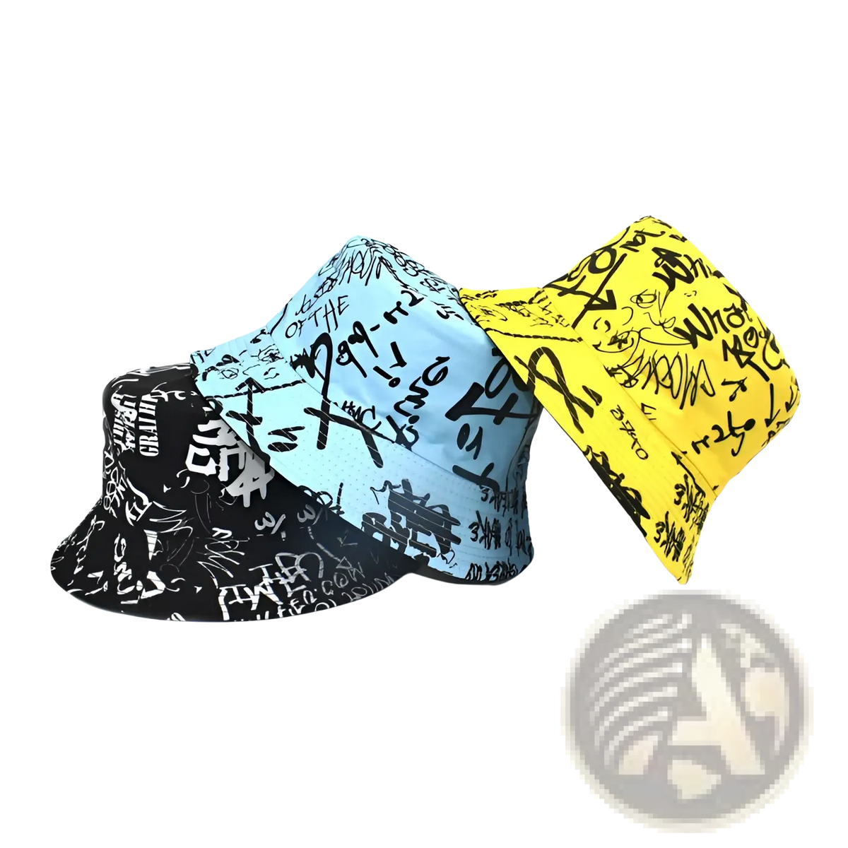 Graffiti Bucket Hat Sunscreen Breathable Travel Cap