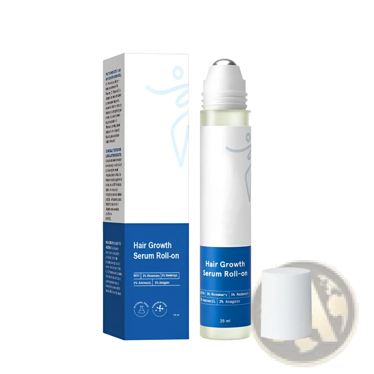 Hair Growth Serum Roll-on for Scalp and Frizzy Hair Care