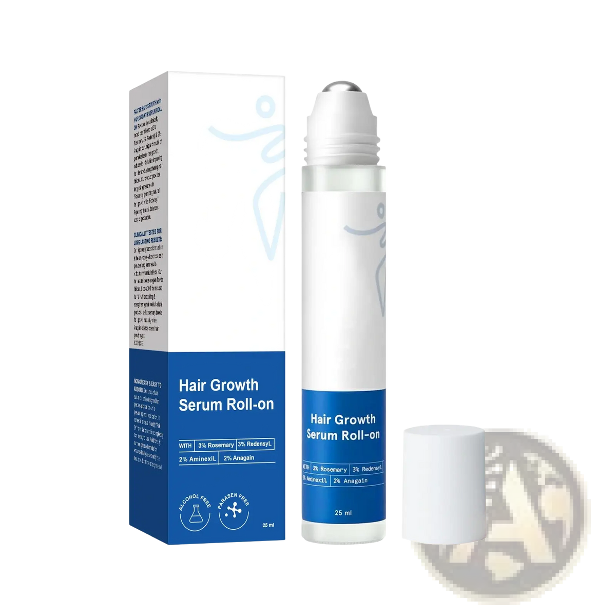 Hair Growth Serum Roll-on for Scalp and Frizzy Hair Care