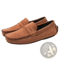 Hand-stitched Suede Loafers Handmade Velvet Shoes