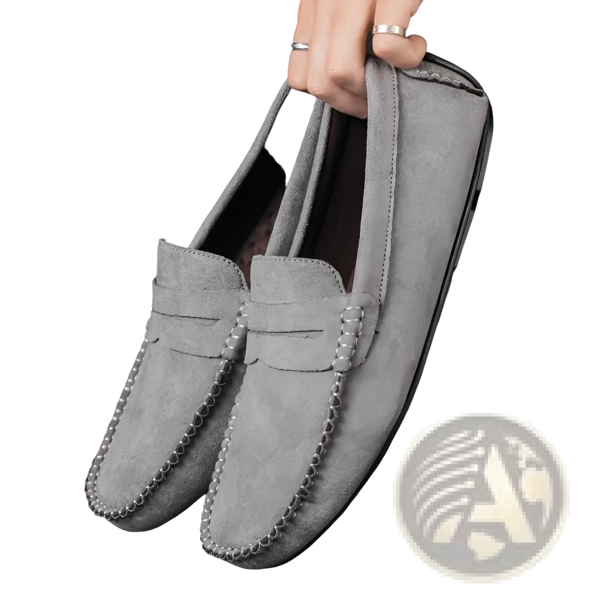 Hand-stitched Suede Loafers Handmade Velvet Shoes