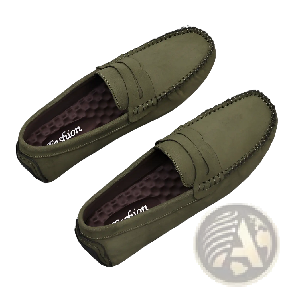 Hand-stitched Suede Loafers Handmade Velvet Shoes