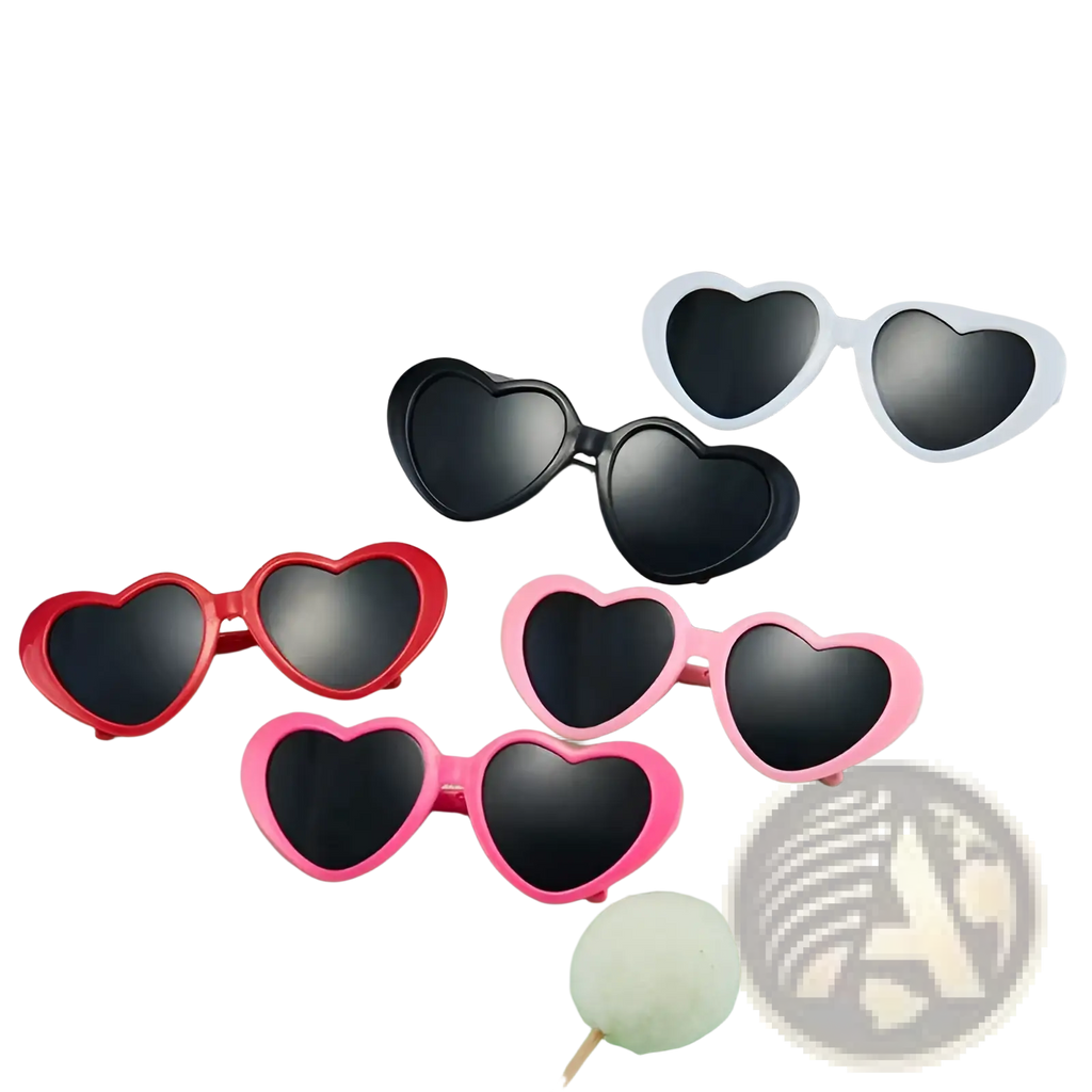 Heart Shaped Fashion Sunglasses for Pets and Dolls