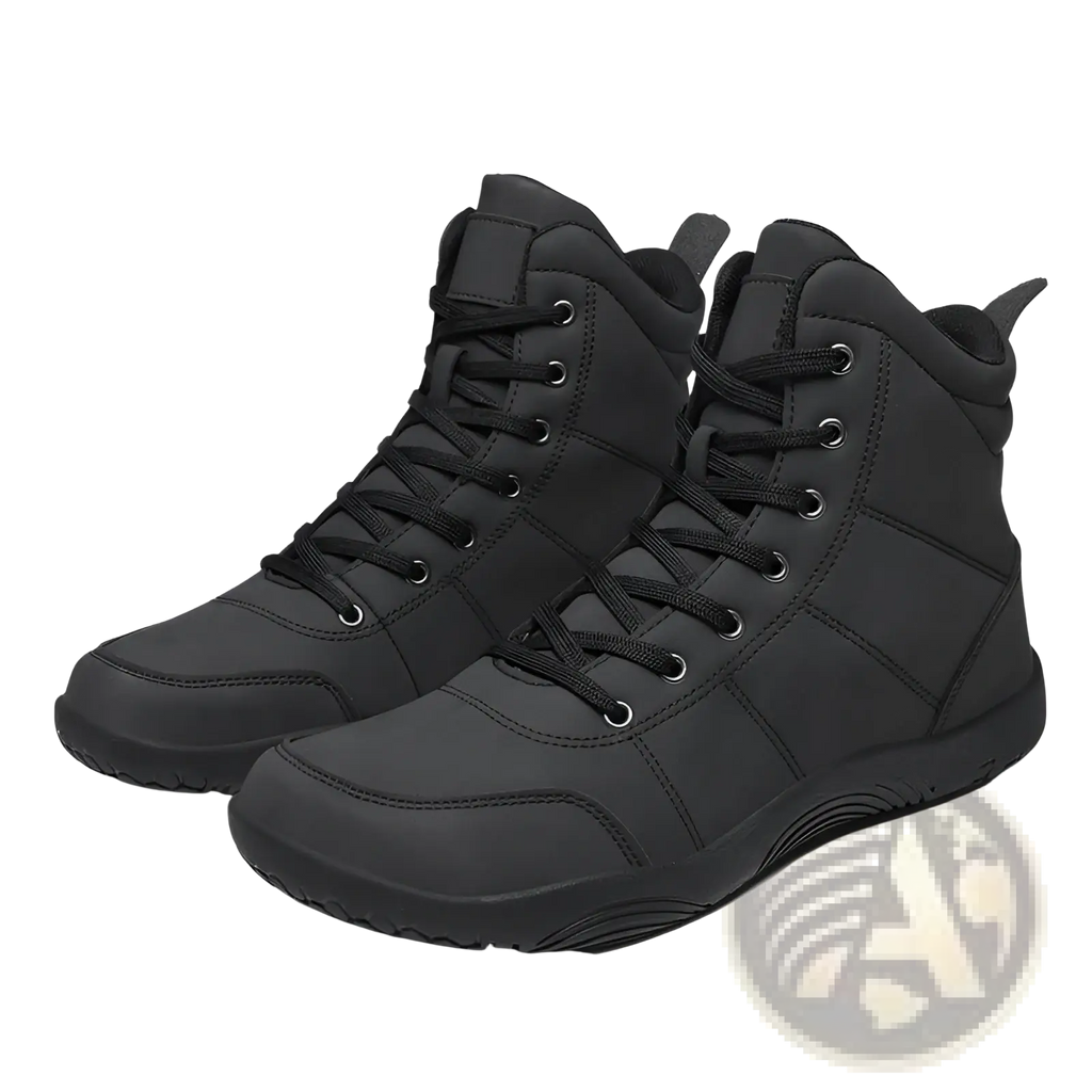 Hiking Boots Wide Toe Leather High Top Sports Shoes