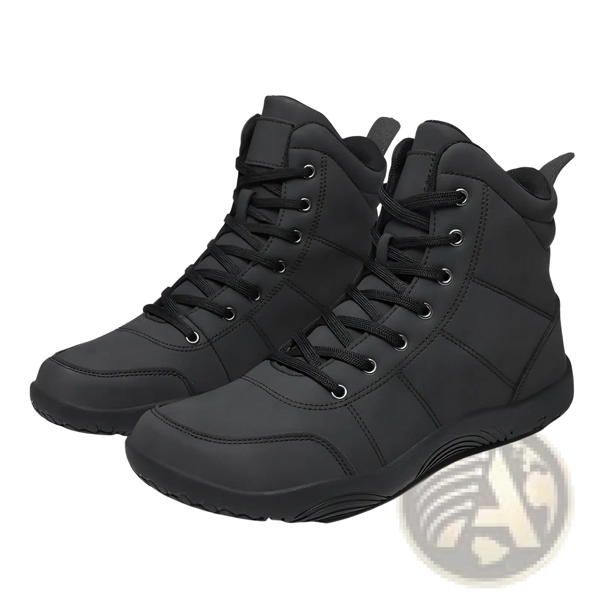 Hiking Boots Wide Toe Leather High Top Sports Shoes