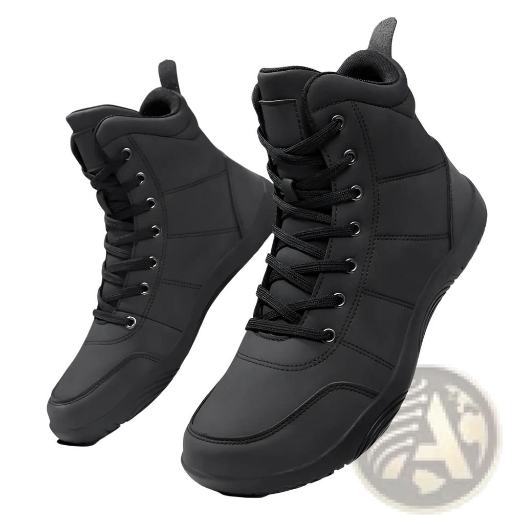 Hiking Boots Wide Toe Leather High Top Sports Shoes
