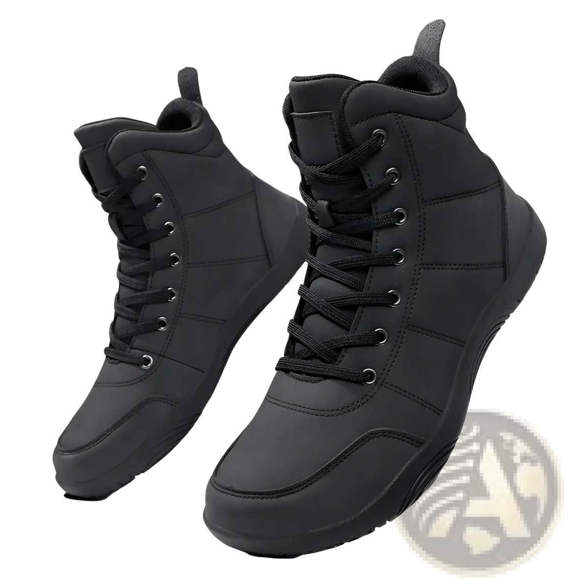 Hiking Boots Wide Toe Leather High Top Sports Shoes