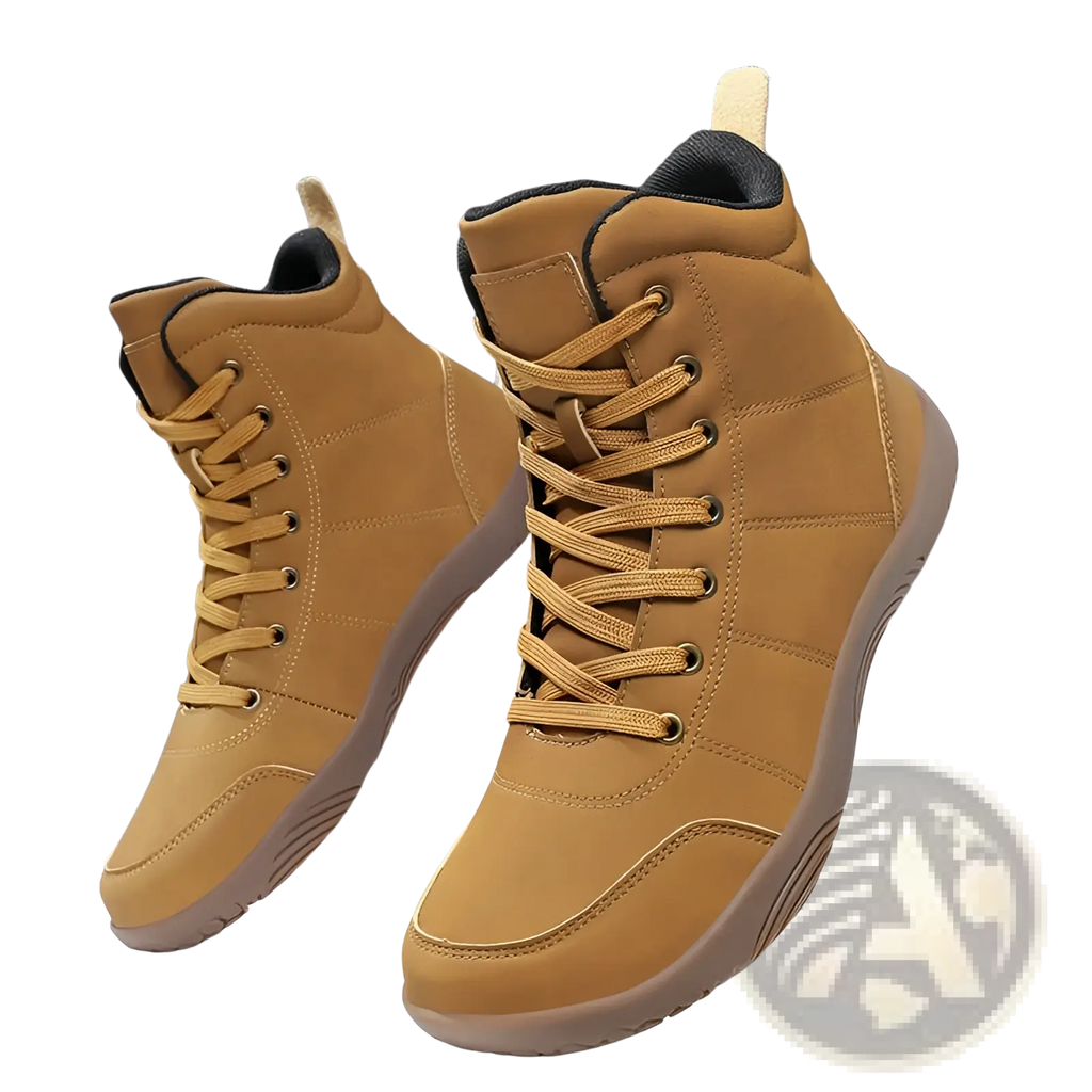 Hiking Boots Wide Toe Leather High Top Sports Shoes